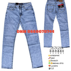 Luvans  Класичні джинси синього кольору Classic fit 32-40 332