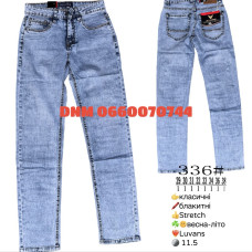 Luvans  Класичні джинси блакитного кольору Classic fit 29-38 336