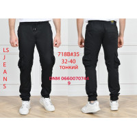 Luvans  Джогери брюки чорного кольору Joggers 32-40 718