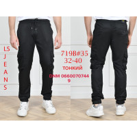 Luvans  Джогери брюки чорного кольору Joggers 32-40 719