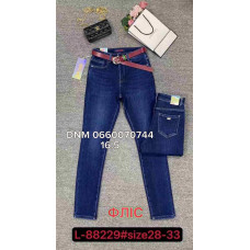 Lzyx Американка джинси синього кольору утеплені фліс зима Skinny 28-33 88229