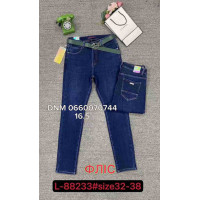 Lzyx Американка джинси синього кольору утеплені фліс зима Skinny 32-38 88233