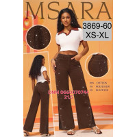 M Sara Палаццо джинси коричневого кольору Palazzo fit XS-Xl 3869-60 