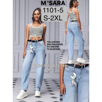 M Sara Мом джинси блакитного кольору Mom fit S-2XL 1101-5