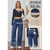 M Sara Палаццо джинси синього кольору зима утеплені фліс Palazzo XS-Xl 2116-4