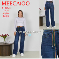 Meecaloo Труби джинси широкі синього кольору байка утеплені зима 25-30 6125