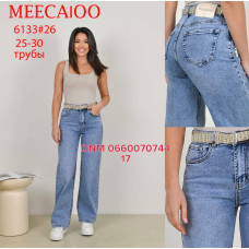 Meecaloo Труби джинси широкі блакитного кольору 25-30 6133 