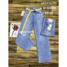 Meecaloo Труби джинси широкі блакитного кольору стрейч весна 25-30 6008