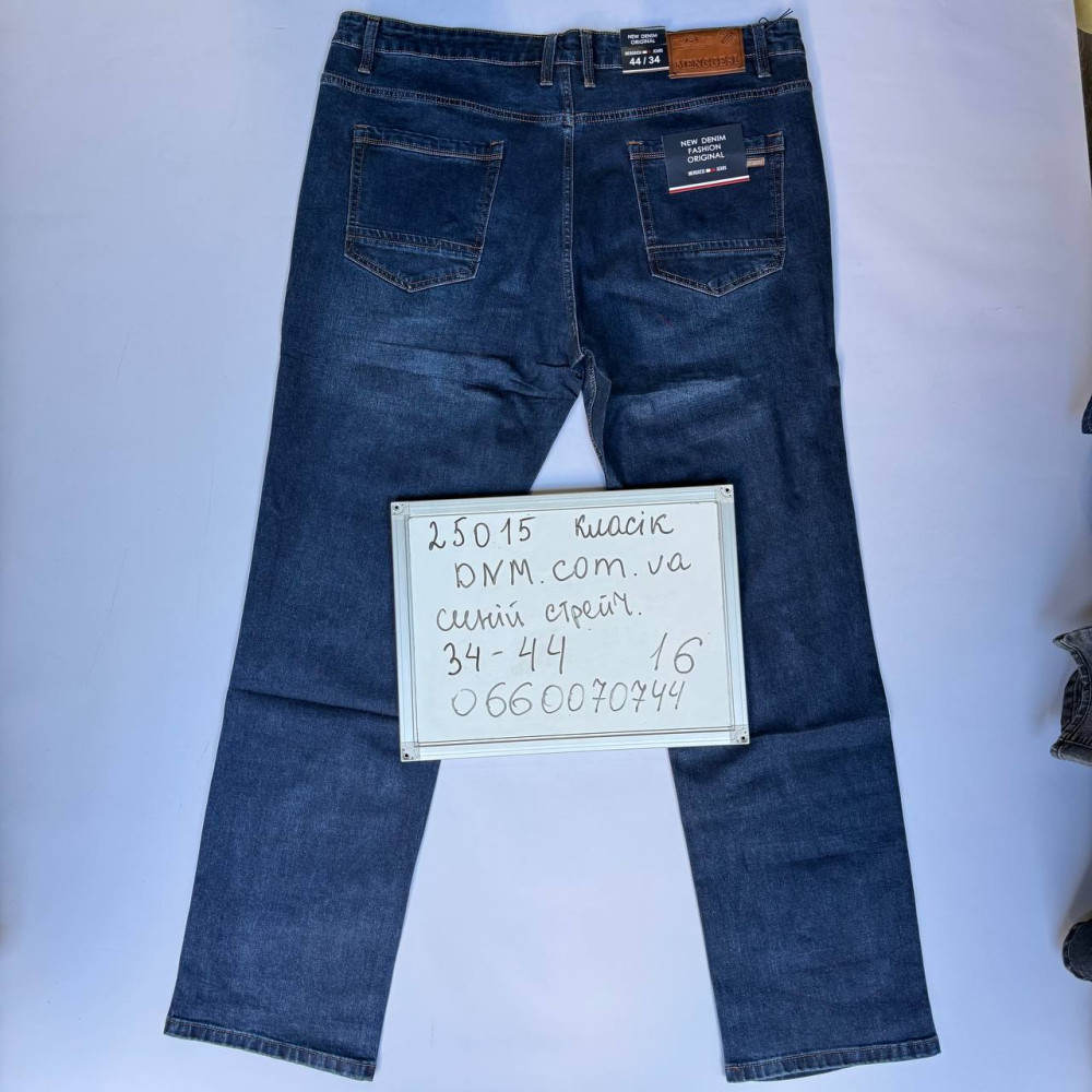 Menggesi Класичні джинси синього кольору Classic fit 34-44 25015