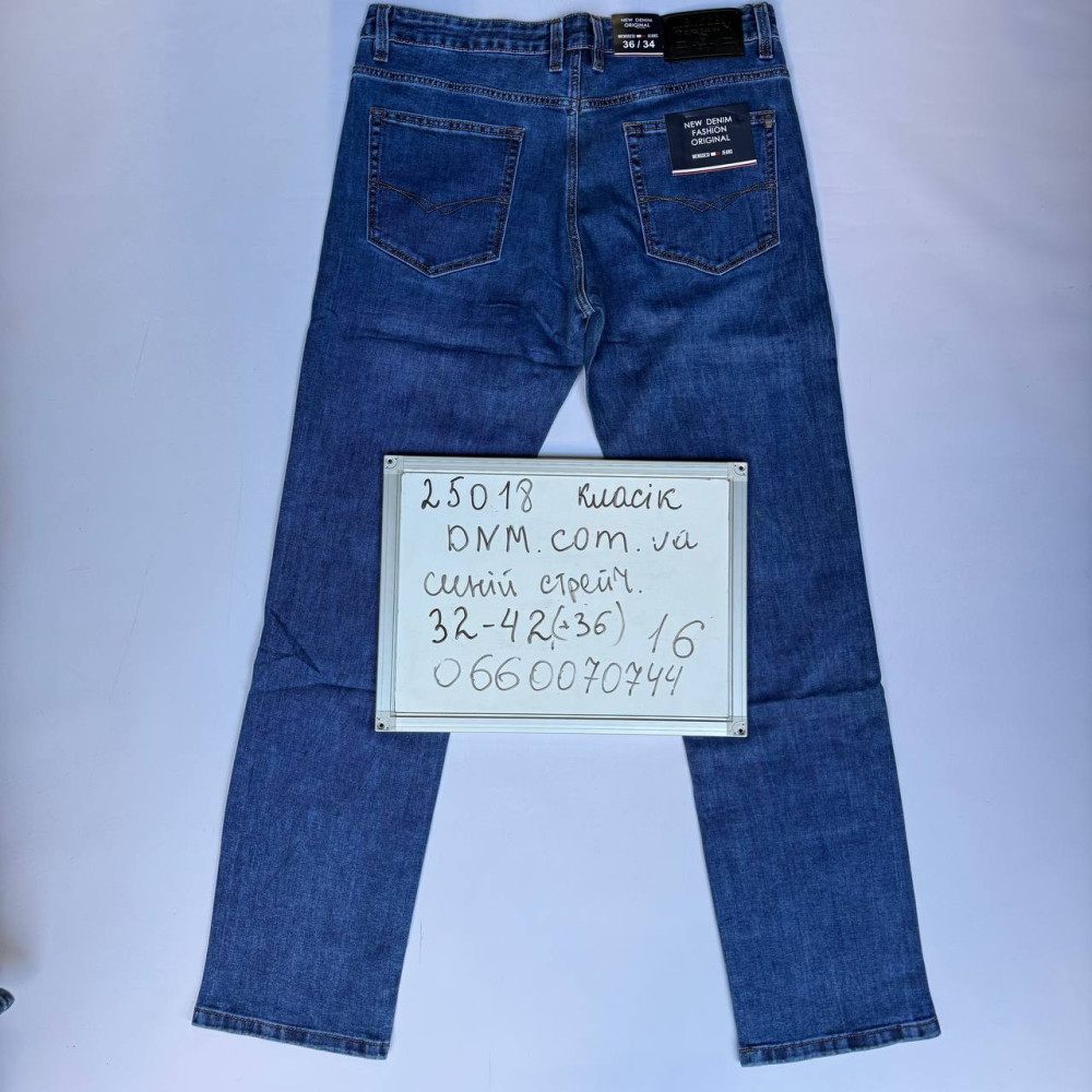 Menggesi Класичні джинси синього кольору Classic fit 32-42 25018