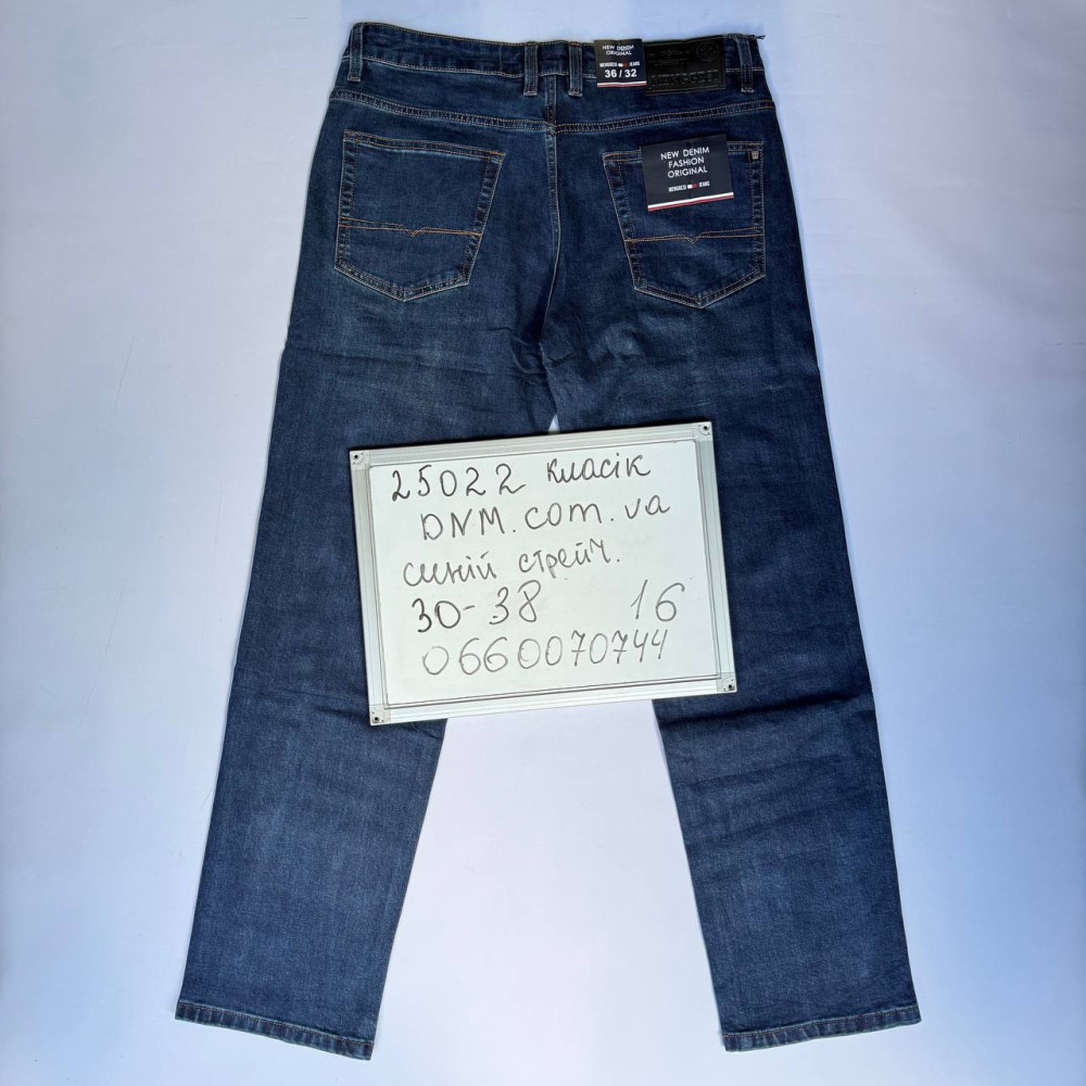 Menggesi Класичні джинси синього кольору Classic fit 30-38 25022