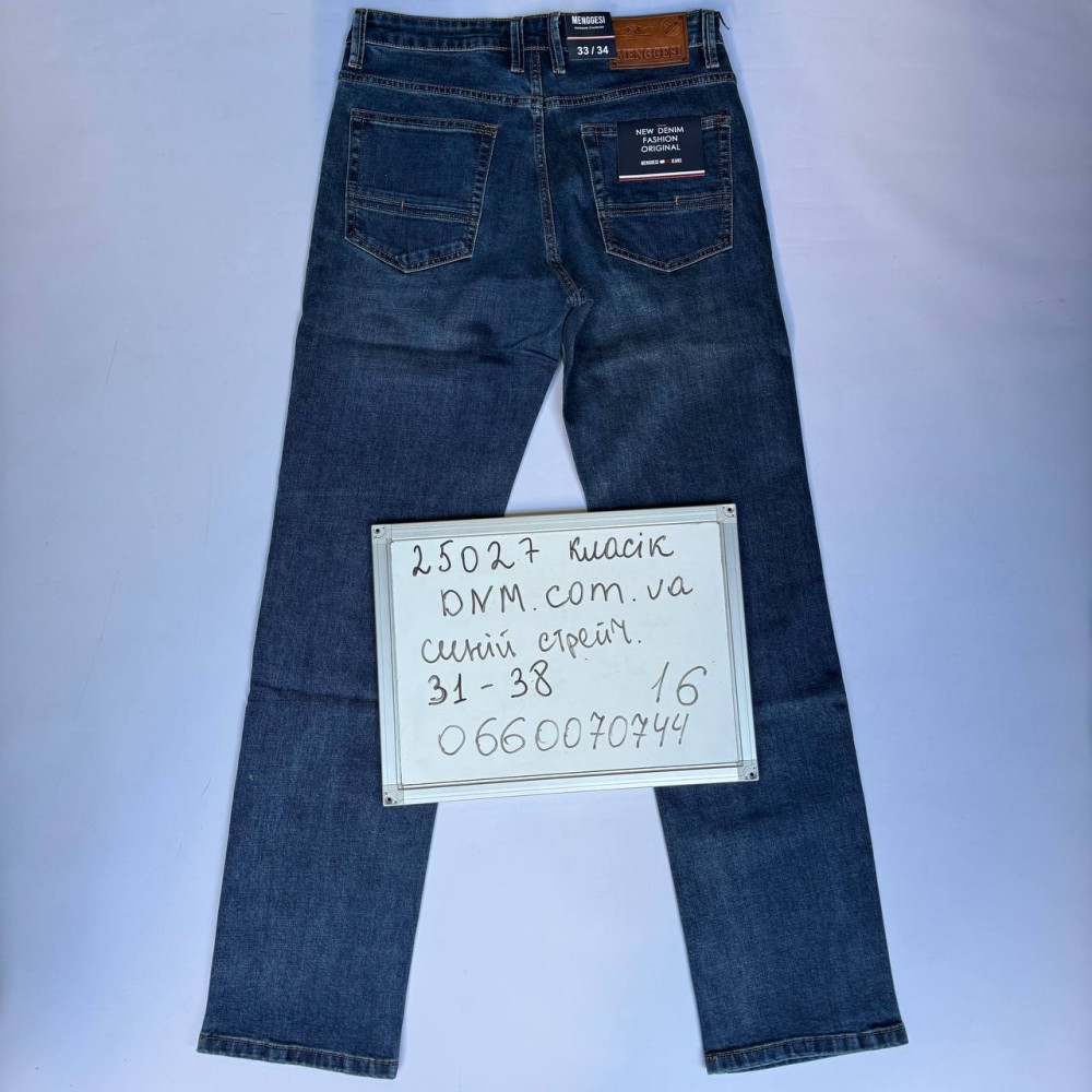 Menggesi Класичні джинси синього кольору Classic fit 31-38 25027