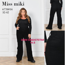 Miss Miki Палаццо джинси чорного кольору Palazzo fit 32-42 6778