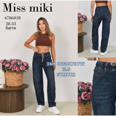 Miss Miki Баггі джинси синього кольору 28-33 6786