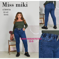 Miss Miki Мом джинси синього кольору Mom fit 32-42 6789