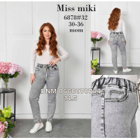 Miss Miki Мом джинси сірого кольору 30-36 6878