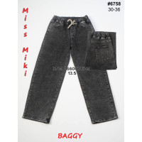 Miss Miki Баггі джинси сірого кольору Baggy 30-36 6758