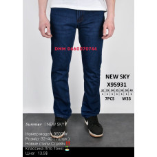 New Sky Класичні джинси синього кольору Classic fit 32-40 95931