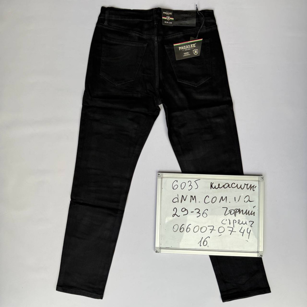 Pagalee Класичні джинси чорного кольору Classic fit 29-36 6035
