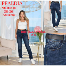 PDA Pealdia  Straight джинси синього кольору рівні 30-36 9036