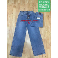 Relucky  Wide leg джинси широкі синього кольору 28-33 0201-2