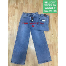 Relucky  Wide leg джинси широкі синього кольору 28-33 0201-2