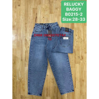 Relucky  Баггі джинси синього кольору Baggy fit 28-33 0215-2