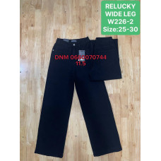 Relucky  Wide leg джинси широкі чорного кольору 25-30 226-2
