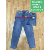 Relucky  Мом джинси синього кольору Mom fit 25-30 608-2