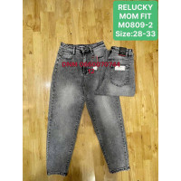 Relucky  Мом джинси сірого кольору Mom fit 28-33 809-2