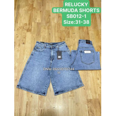 Relucky  Бермуди джинсові шорти синього кольору Bermuda fit 31-38 012-1