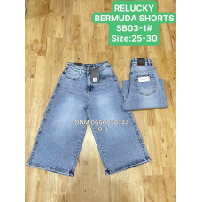 Relucky  Бермуди джинсові шорти синього кольору Bermuda fit 25-30 03-1
