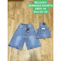 Relucky  Бермуди джинсові шорти синього кольору Bermuda fit 25-30 05-1