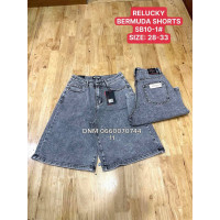 Relucky  Бермуди джинсові шорти сірого кольору Bermuda fit 28-33 10-1