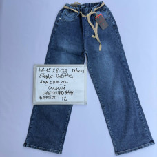 Relucky  Кюлот джинси синього кольору пояс резинка стрейч Culottes 28-33 116-15
