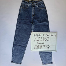 Relucky  Мом джинси синього кольору Mom fit  601-15