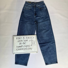 Relucky  Баггі джинси синього кольору Baggy 30-36 0262-3