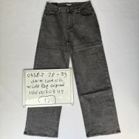 Relucky  Wide leg джинси широкі сірого кольору 28-33 0338-2