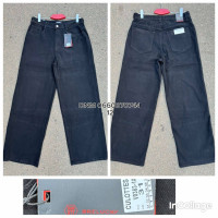 Relucky  Кюлоти джинси чорного кольору Culottes 31-38 0363-1