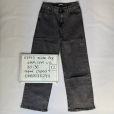 Relucky  Wide leg джинси широкі сірого кольору 30-36 0374-3