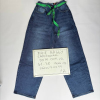 Relucky  Баггі джинси синього кольору байка утеплені зима Baggy 31-38 304-8