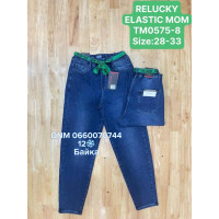 Relucky  Мом джинси синього кольору Mom fit 28-33 0575-8