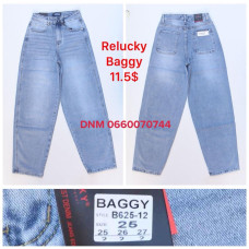 Relucky  Баггі джинси блакитного кольору Baggy 25-27 625-12