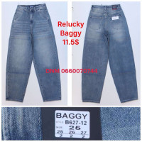 Relucky  Баггі джинси синього кольору Baggy 25-27 627-12