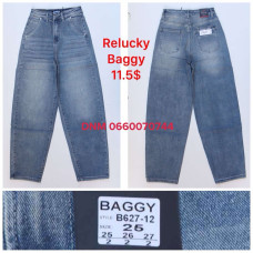 Relucky  Баггі джинси синього кольору Baggy 25-27 627-12