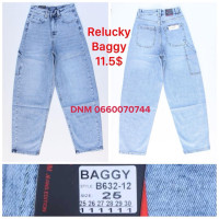 Relucky  Баггі джинси блакитного кольору Baggy 25-30 632-12