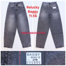 Relucky  Баггі джинси сірого кольору Baggy 25-30 642-12