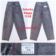 Relucky  Баггі джинси сірого кольору Baggy 25-30 643-12