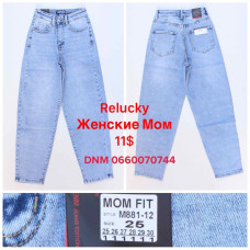 Relucky  Мом джинси блакитного кольору Mom fit 25-30 881-12