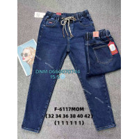 Rtrooss  Мом резинка джинси синього кольору байка утеплені зима Mom fit 32-42 6117